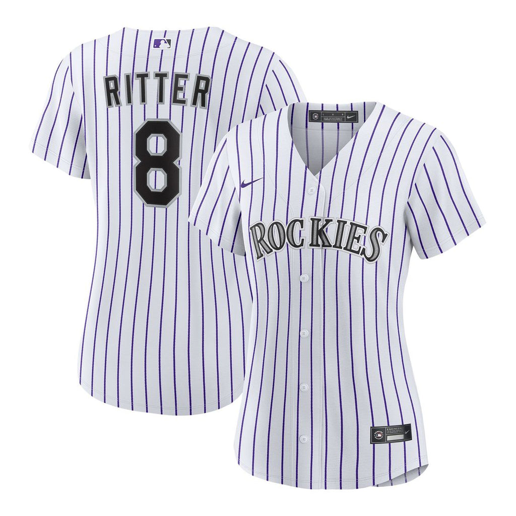 Colorado Rockies Ryan Ritter Women's Home Replica Jersey | White