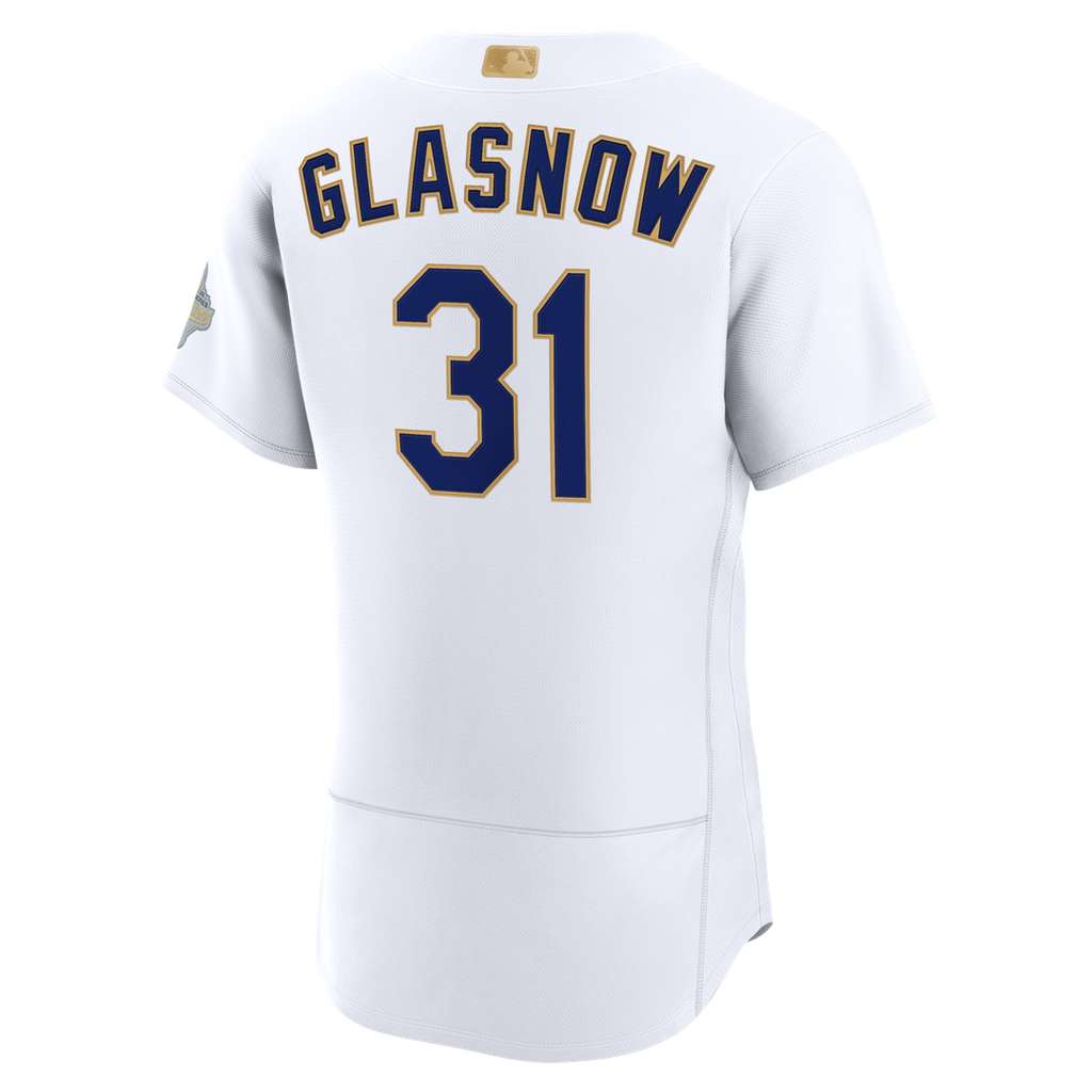 Los Angeles Dodgers Tyler Glasnow 2026 Gold Collection Authentic Jersey | White