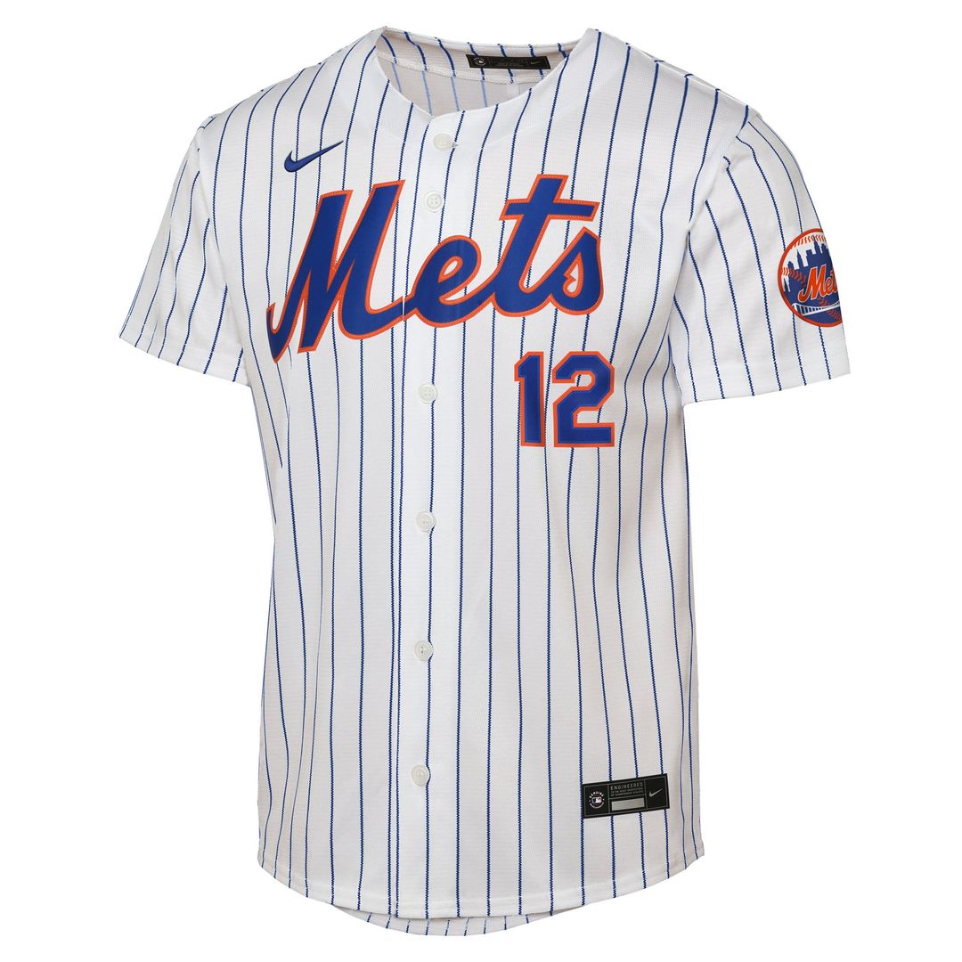 New York Mets Francisco Lindor Youth Road Stadium Jersey | Gray