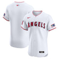 Los Angeles Angels Home Elite Patch Jersey | White