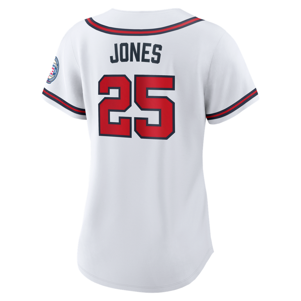 Atlanta Braves Andruw Jones Women's 2026 Baseball Hall of Fame Retired Replica Jersey | White