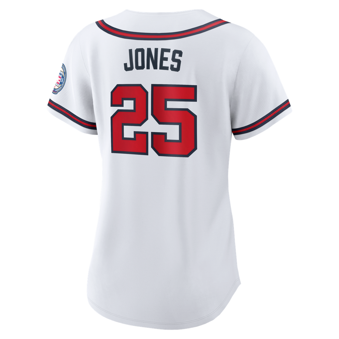 Atlanta Braves Andruw Jones Women's 2026 Baseball Hall of Fame Retired Replica Jersey | White