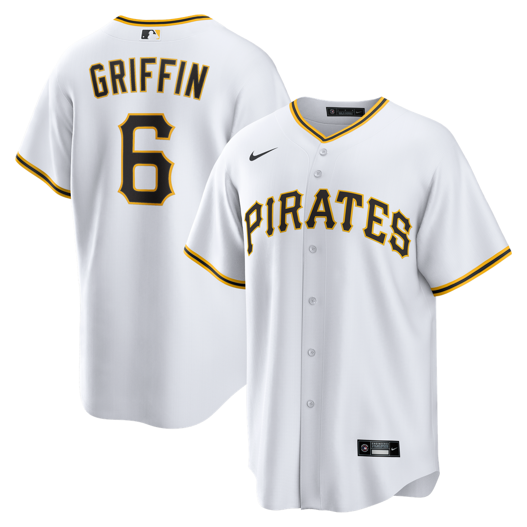 Pittsburgh Pirates Konnor Griffin Home Replica Jersey | White
