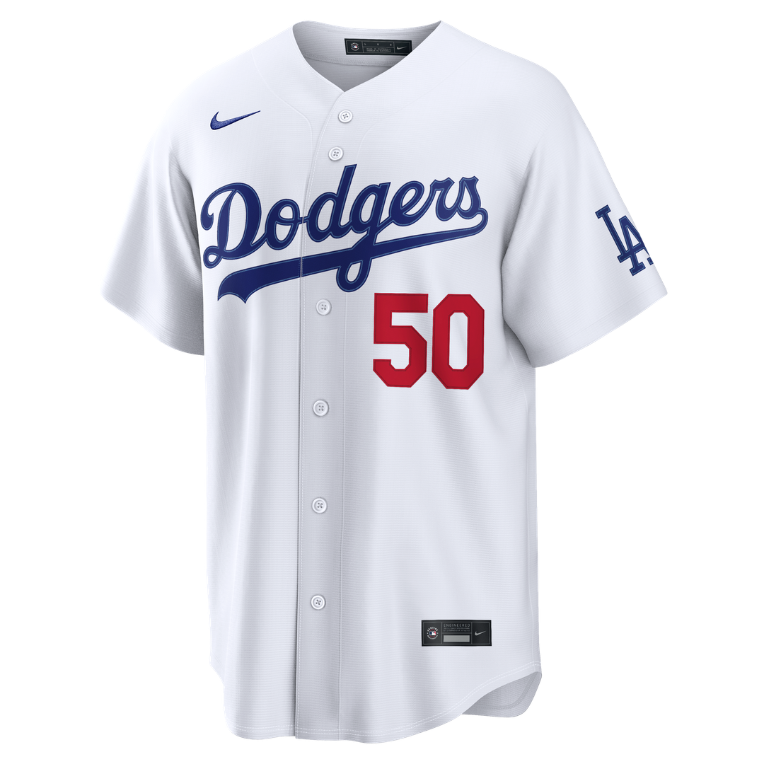 Los Angeles Dodgers Mookie Betts Home Stadium Jersey | White