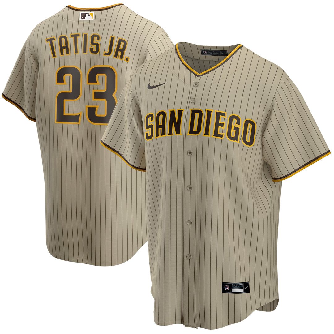 San Diego Padres Fernando Tatis Jr. Alternate Replica Jersey | Tan