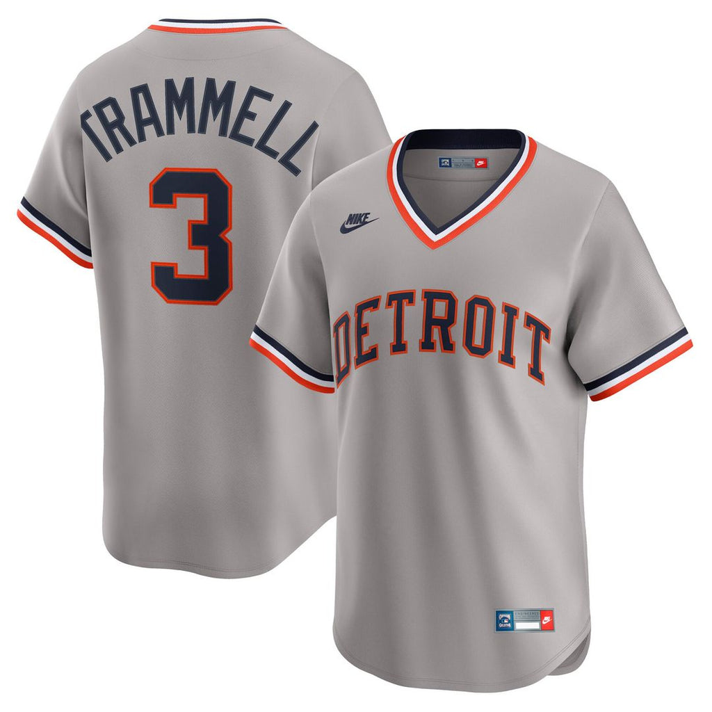 Detroit Tigers Alan Trammell Cooperstown Limited Jersey | Gray