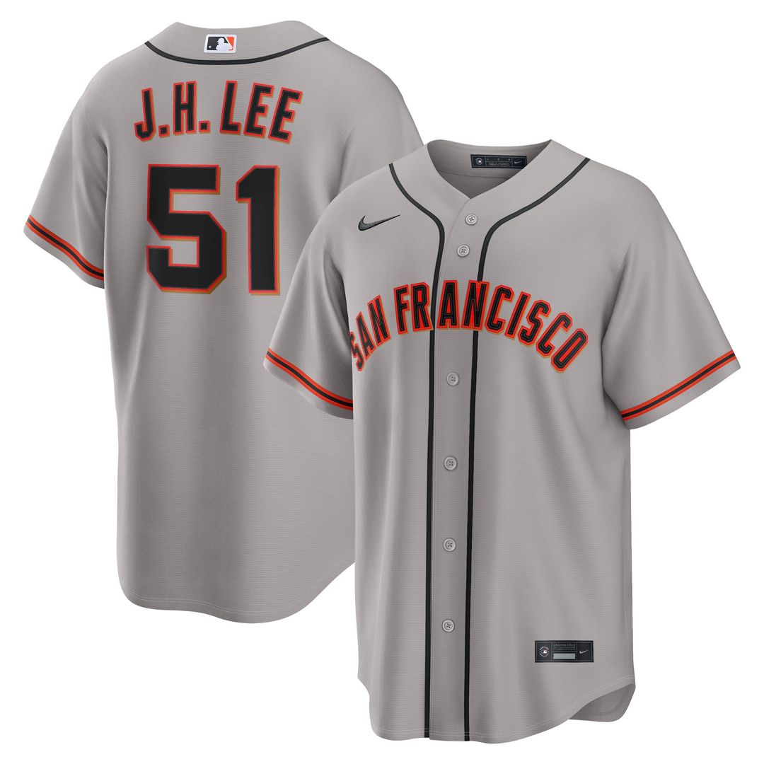 San Francisco Giants Jung Hoo Lee Road Replica Jersey | Gray