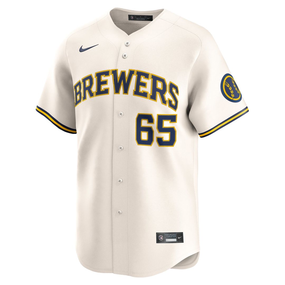Milwaukee Brewers Nestor Cortes Home Limited Jersey | Cream