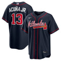 Atlanta Braves Ronald Acuña Jr. Alternate Replica Jersey | Navy