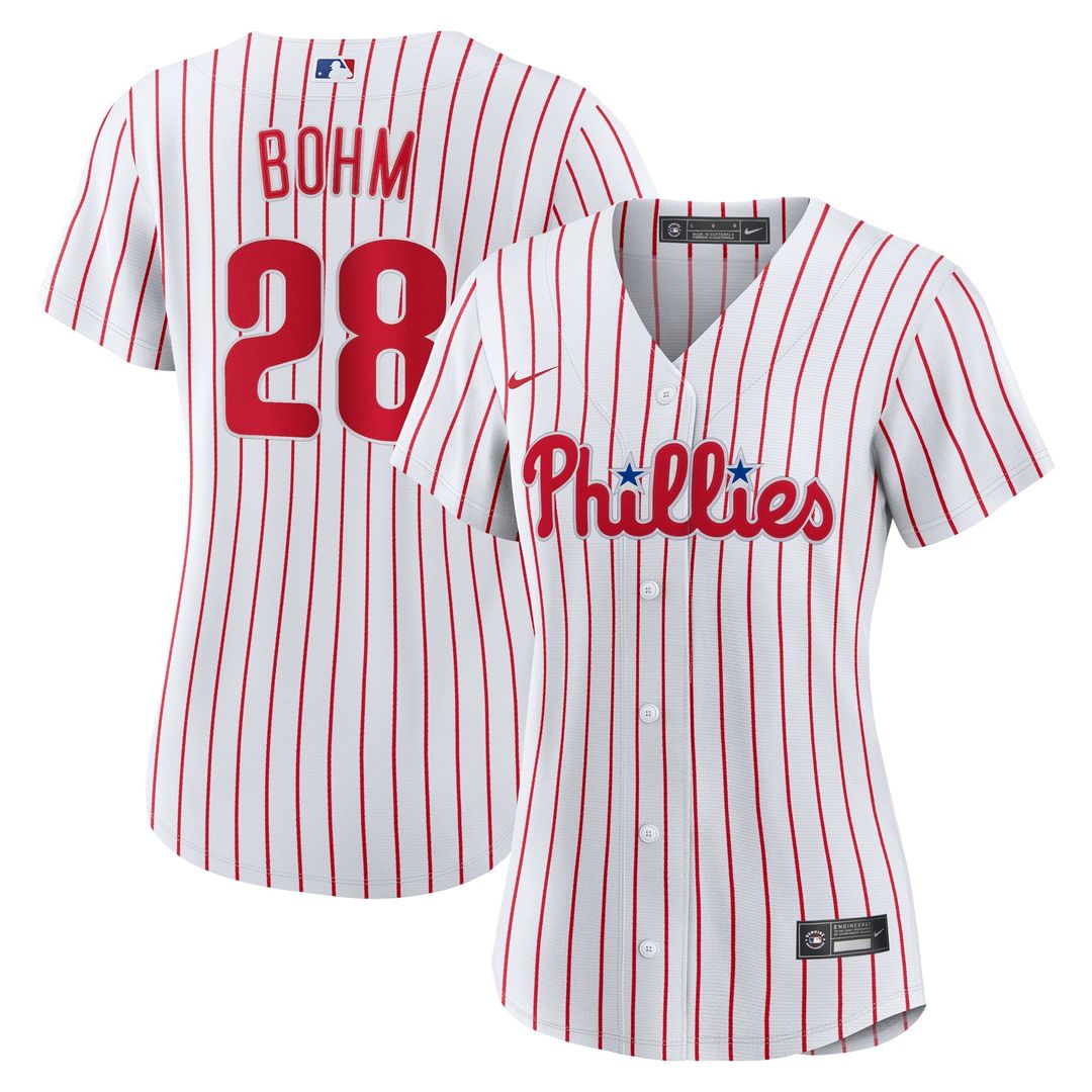 Philadelphia Phillies Alec Bohm Women's Home Replica Jersey | White