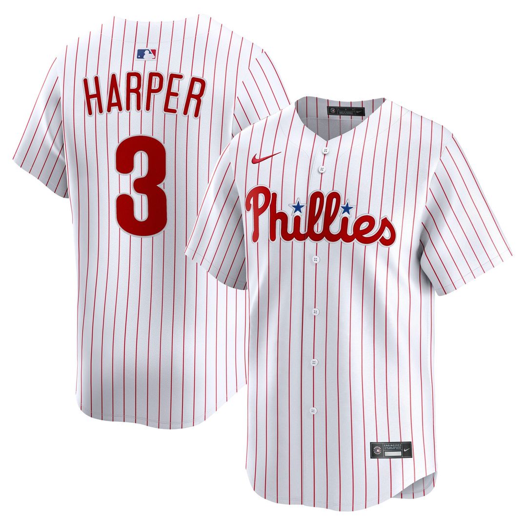 Philadelphia Phillies Bryce Harper Home Limited Jersey | White