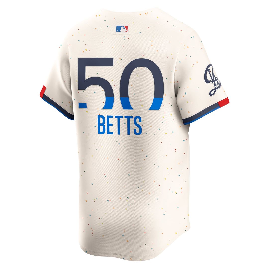 Los Angeles Dodgers Mookie Betts City Connect Limited Jersey | Cream