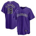 Colorado Rockies Charlie Blackmon Alternate Replica Player Name Jersey | Purple