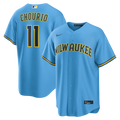 Milwaukee Brewers Jackson Chourio Road Replica Jersey | Light Blue