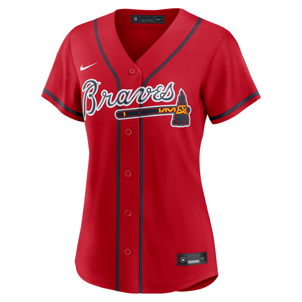 Atlanta Braves Ronald Acuña Jr. Women's Alternate Replica Jersey | Navy