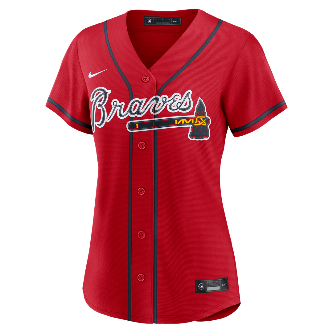 Atlanta Braves Ronald Acuña Jr. Women's Alternate Replica Jersey | Navy