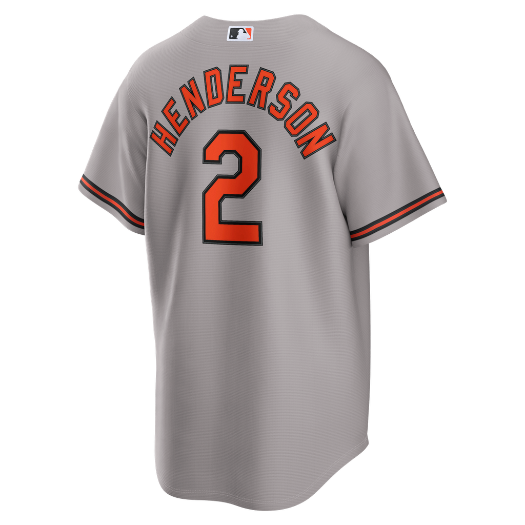 Baltimore Orioles Gunnar Henderson Road Replica Jersey | Gray