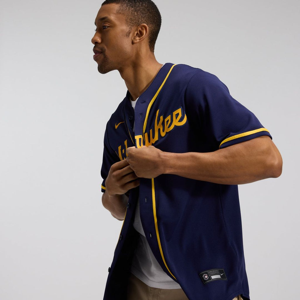 Milwaukee Brewers Home Replica Team Jersey | Cream