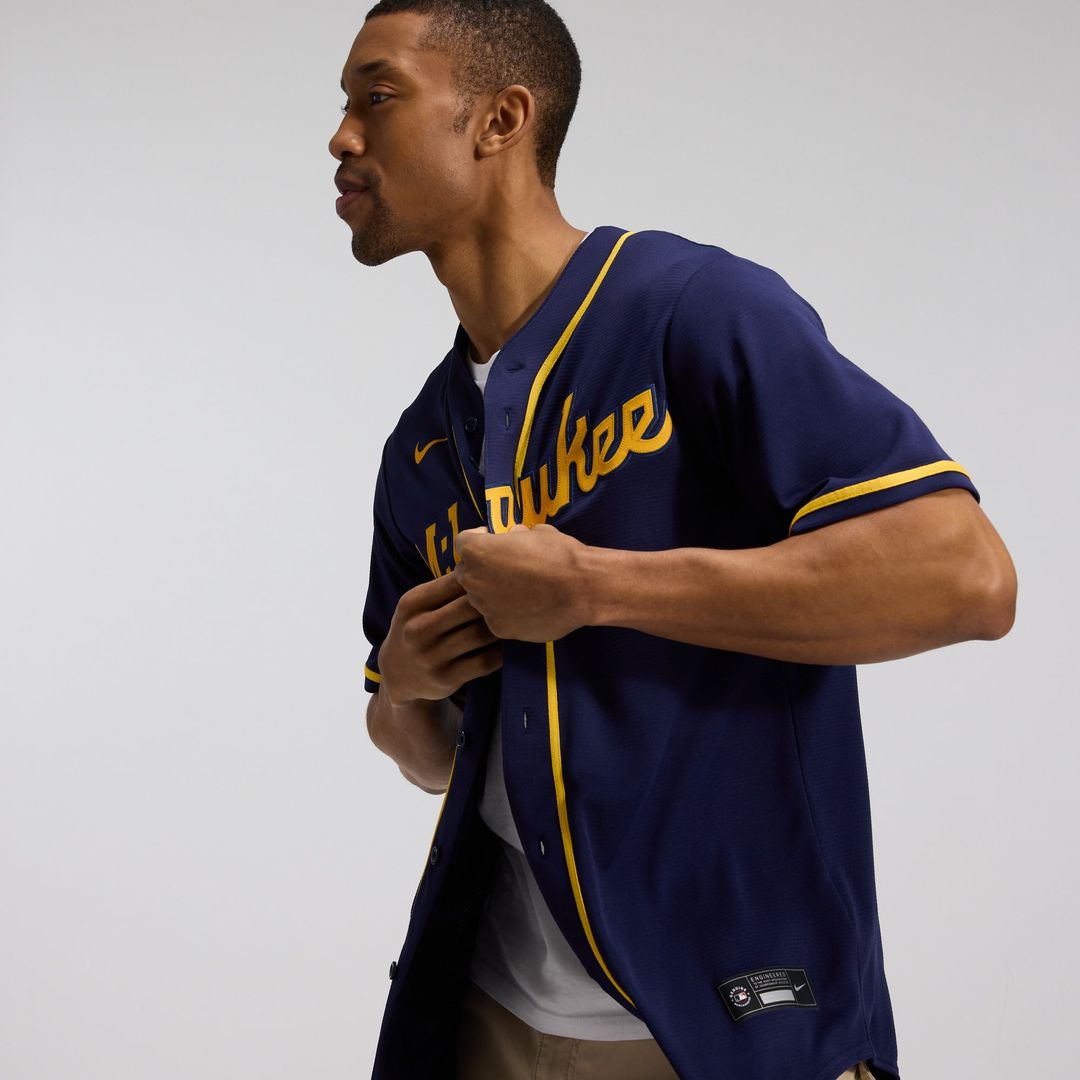 Milwaukee Brewers Home Replica Team Jersey | Cream