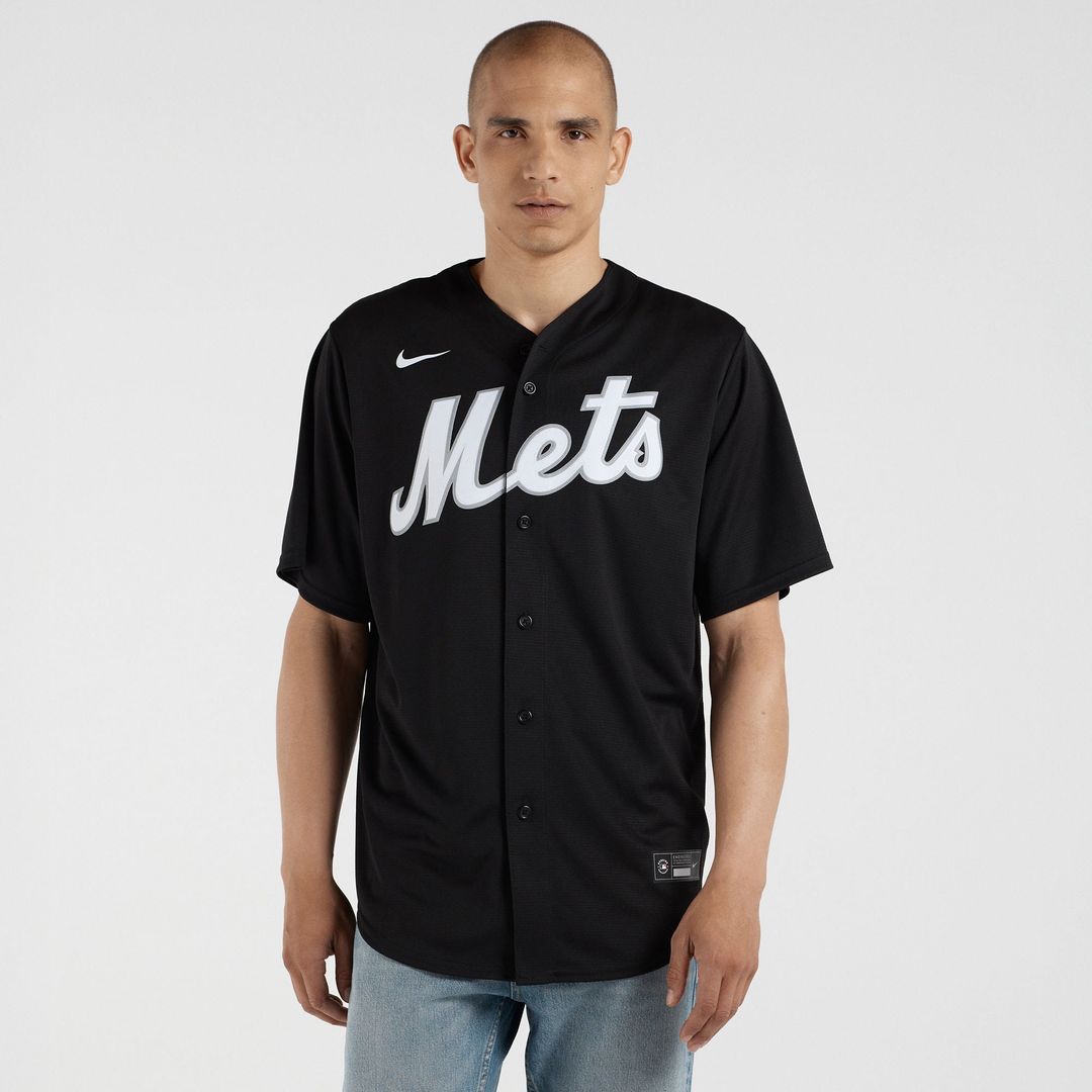New York Mets Francisco Lindor Replica Jersey | Black