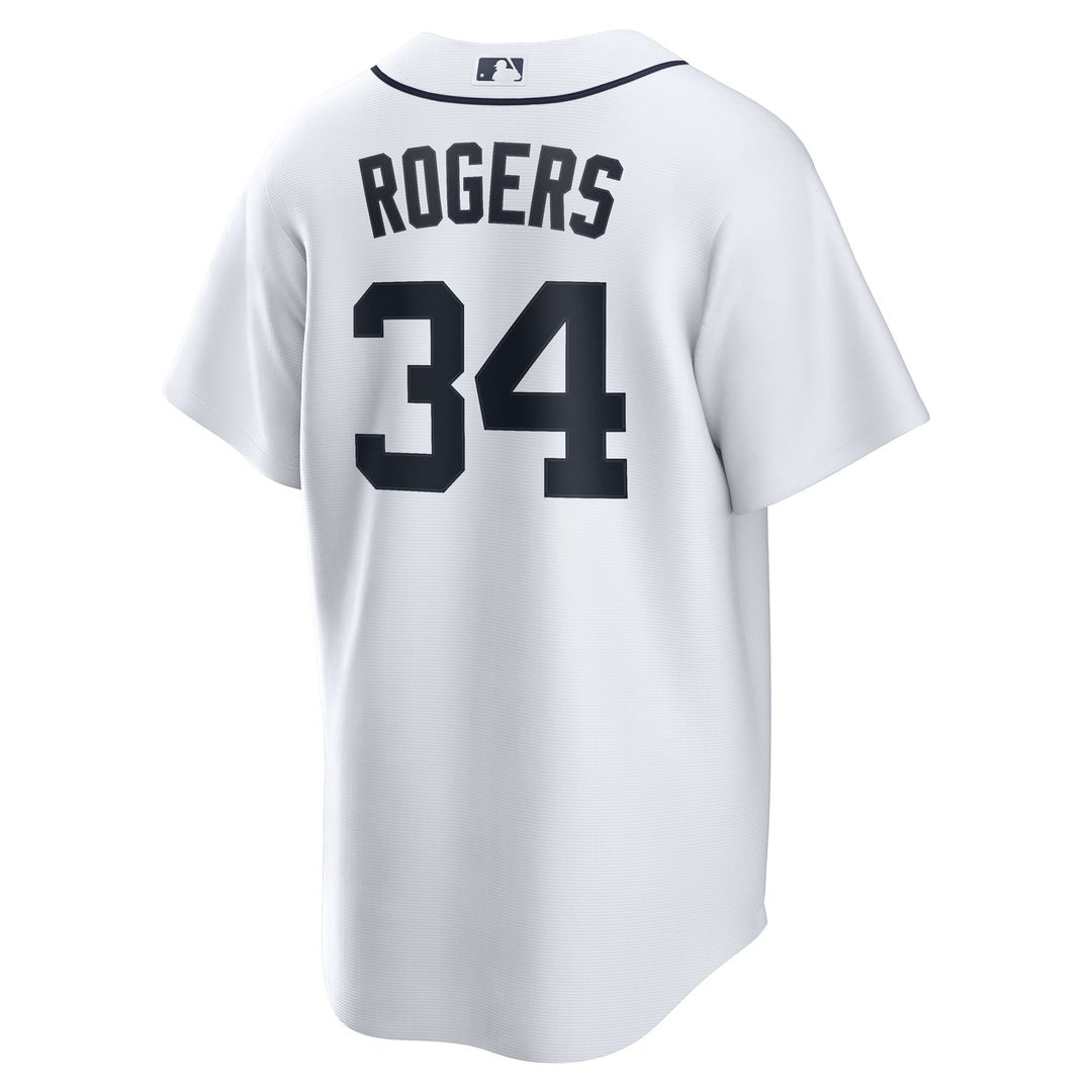 Detroit Tigers Jake Rogers Home Replica Jersey | White