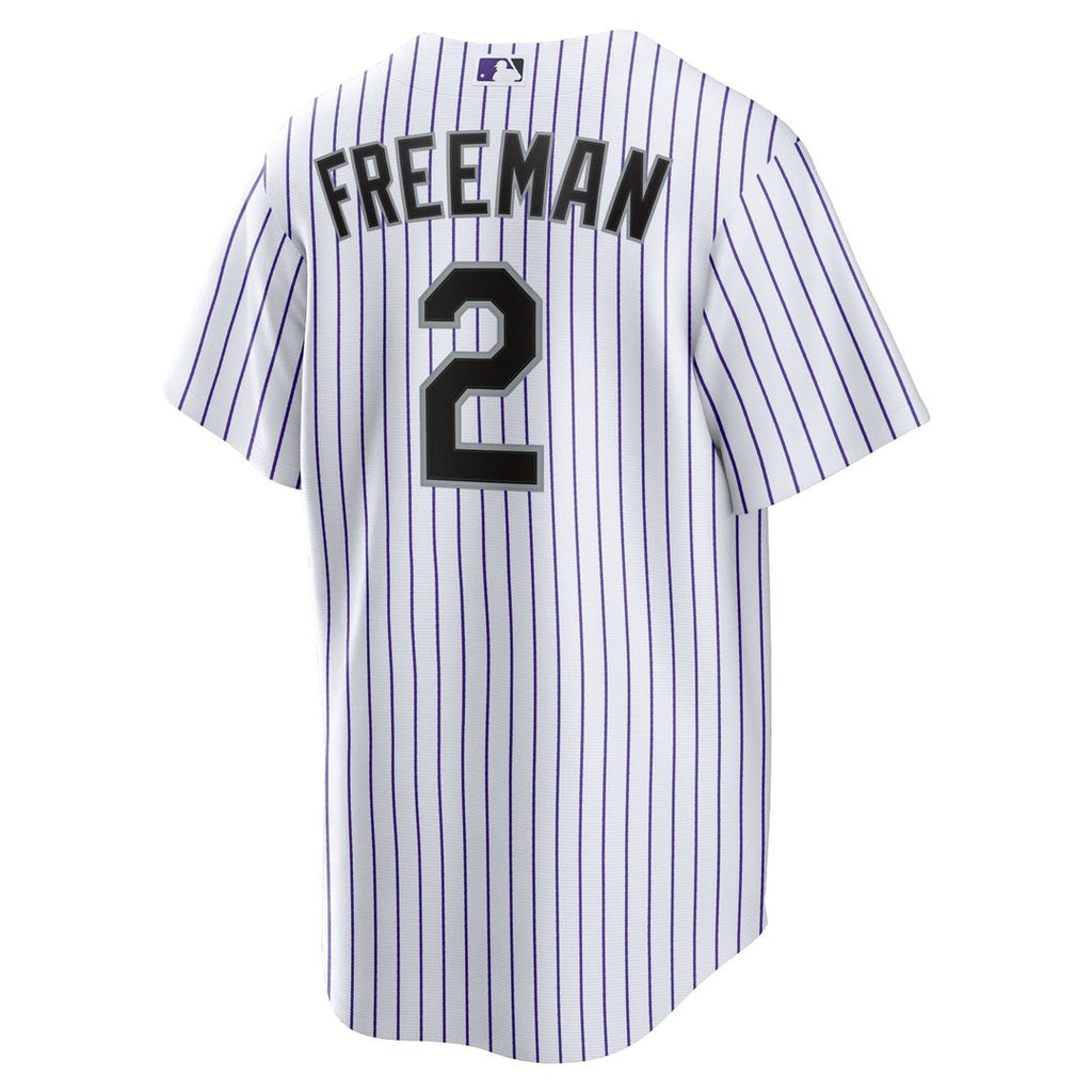 Colorado Rockies Tyler Freeman Home Replica Jersey | White