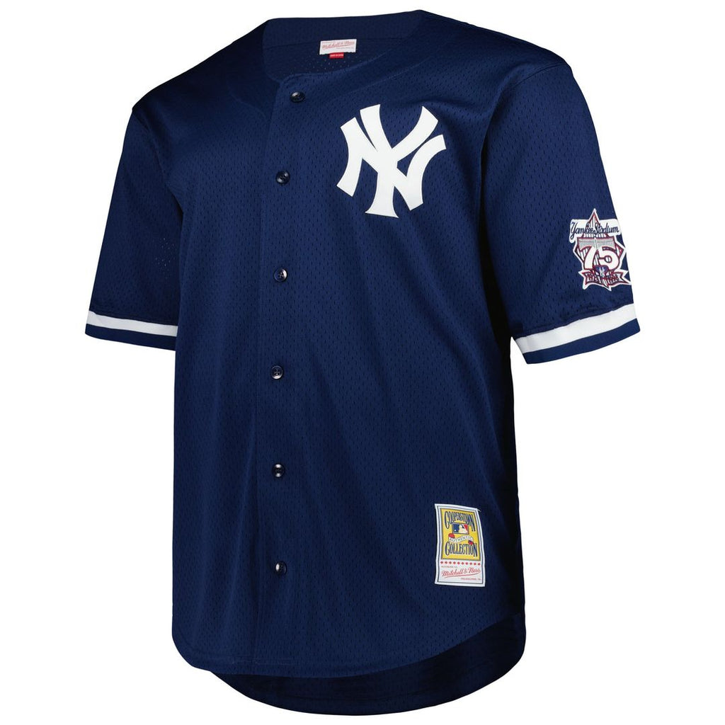 New York Yankees Derek Jeter Big & Tall Cooperstown Mesh Batting Practice Jersey | Navy