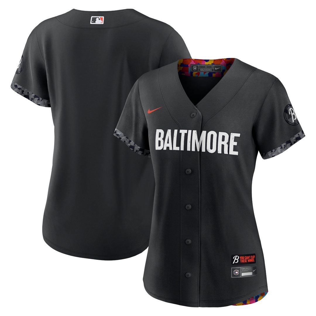 Baltimore Orioles Women's City Connect Replica Jersey | Black