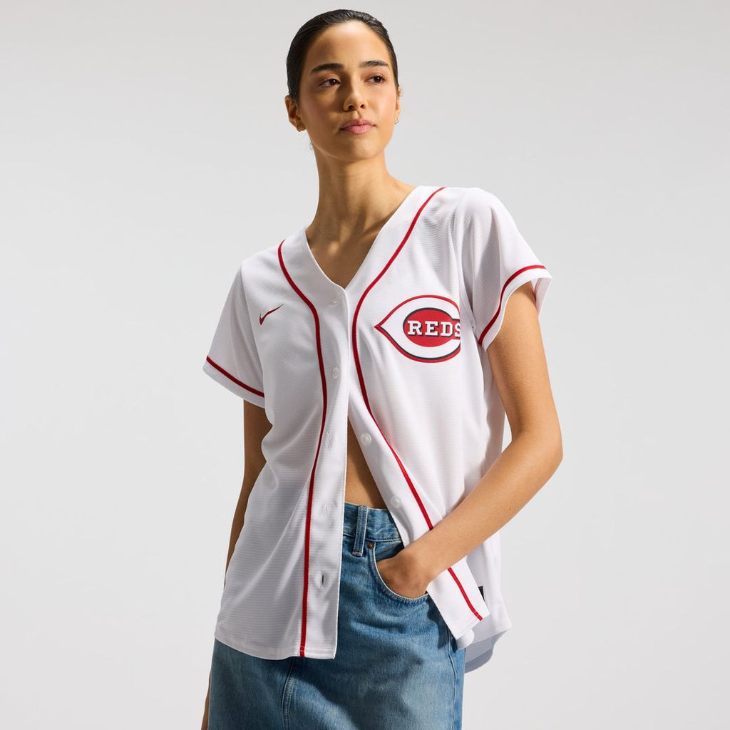 Cincinnati Reds Elly De La Cruz Women's Home Replica Jersey | White