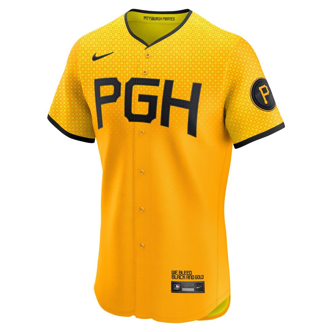 Pittsburgh Pirates City Connect Elite Jersey | Gold