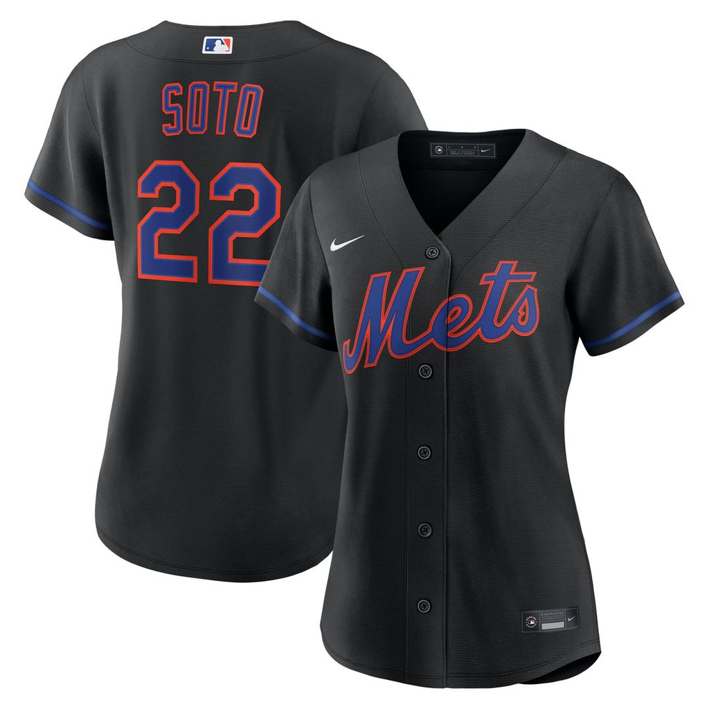 New York Mets Juan Soto Women's Alternate Replica Jersey | Black