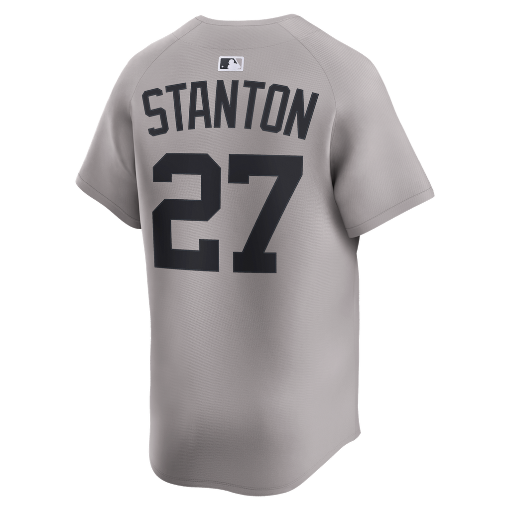 New York Yankees Giancarlo Stanton Road Limited Jersey | Gray