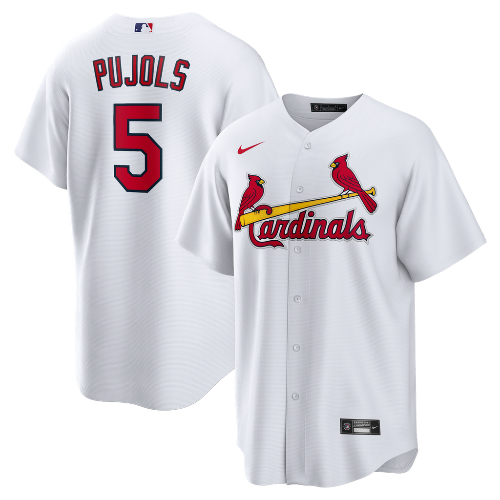 St. Louis Cardinals Albert Pujols Home Retired Replica Jersey | White