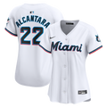 Miami Marlins Sandy Alcantara Women's Home Limited Jersey | White