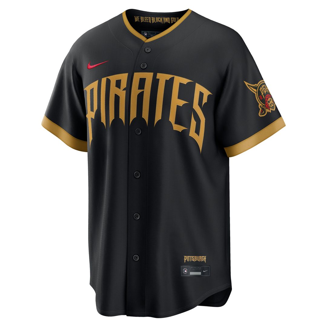 Pittsburgh Pirates Paul Skenes 2026 City Connect Stadium Jersey | Black