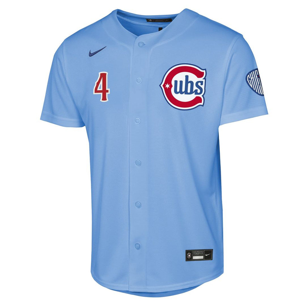 Chicago Cubs Pete Crow - Armstrong Youth Alternate 2 Stadium Jersey | Light Blue