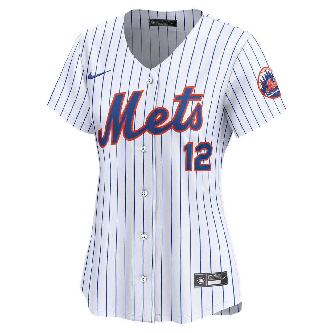 New York Mets Francisco Lindor Women's Home Limited Jersey | White
