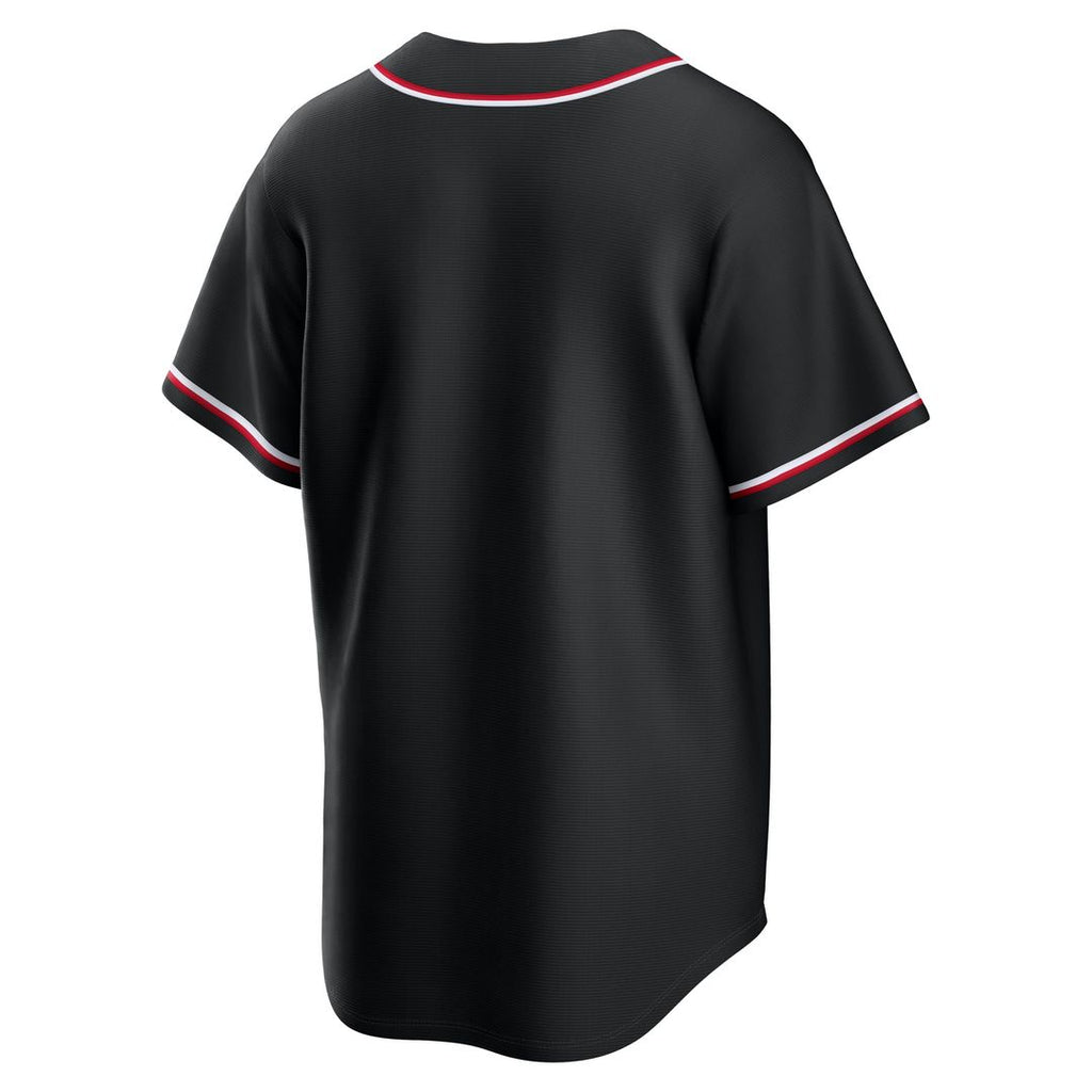 Cincinnati Reds Fashion Replica Black Out Jersey