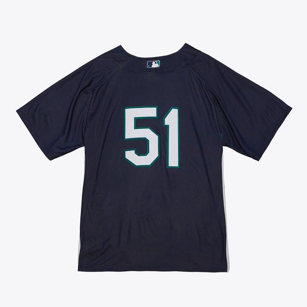 Seattle Mariners Ichiro Suzuki Big & Tall Cooperstown Mesh Batting Practice Jersey | Navy