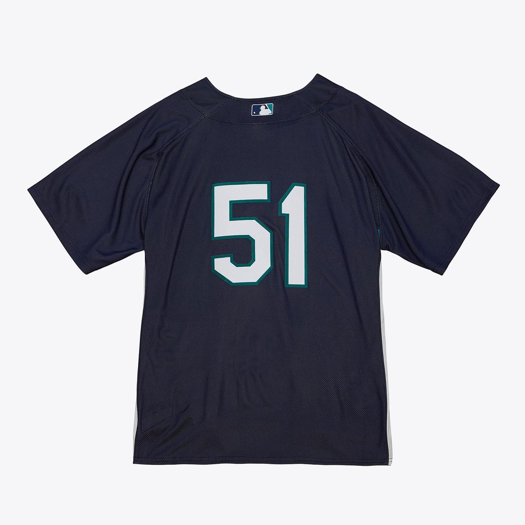 Seattle Mariners Ichiro Suzuki Big & Tall Cooperstown Mesh Batting Practice Jersey | Navy