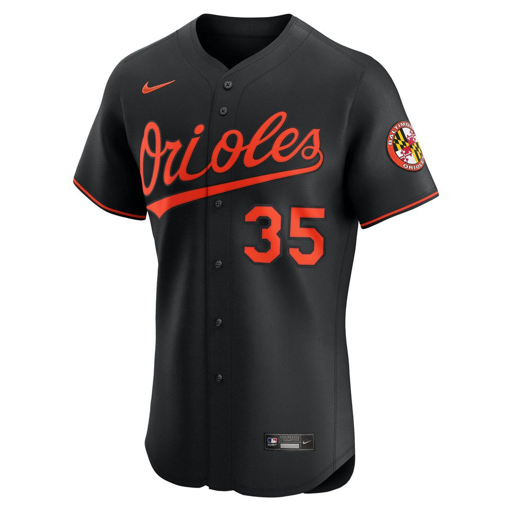 Baltimore Orioles Adley Rutschman Alternate Elite Jersey | Black