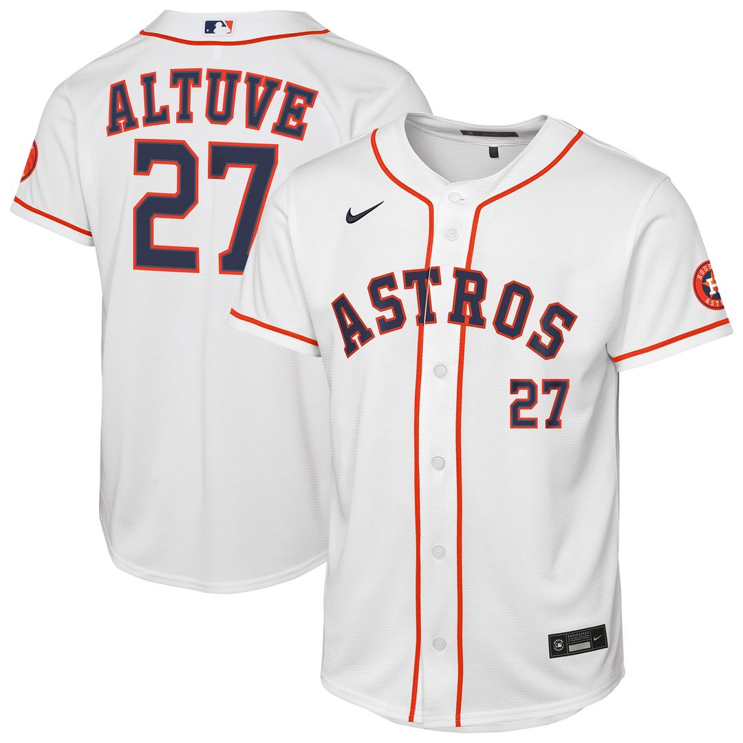 Houston Astros Jose Altuve Youth Home Stadium Jersey | White