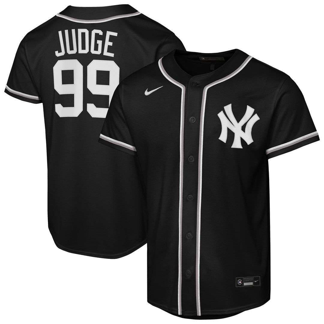 New York Yankees Aaron Judge Youth Fashion Replica Jersey | Black