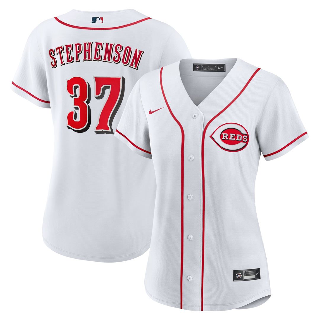 Cincinnati Reds Tyler Stephenson Women's Home Replica Jersey | White