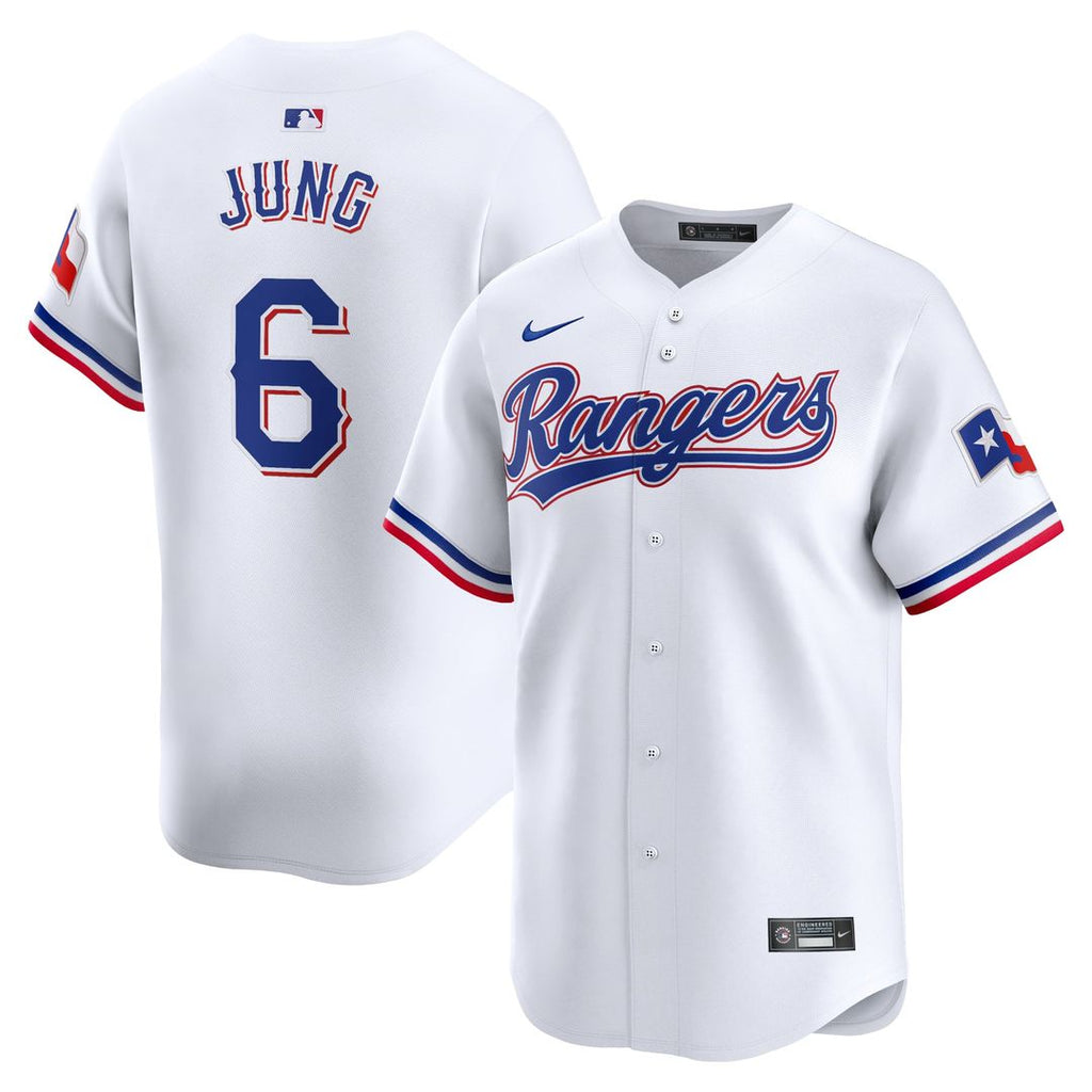 Texas Rangers Josh Jung Home Limited Jersey | White