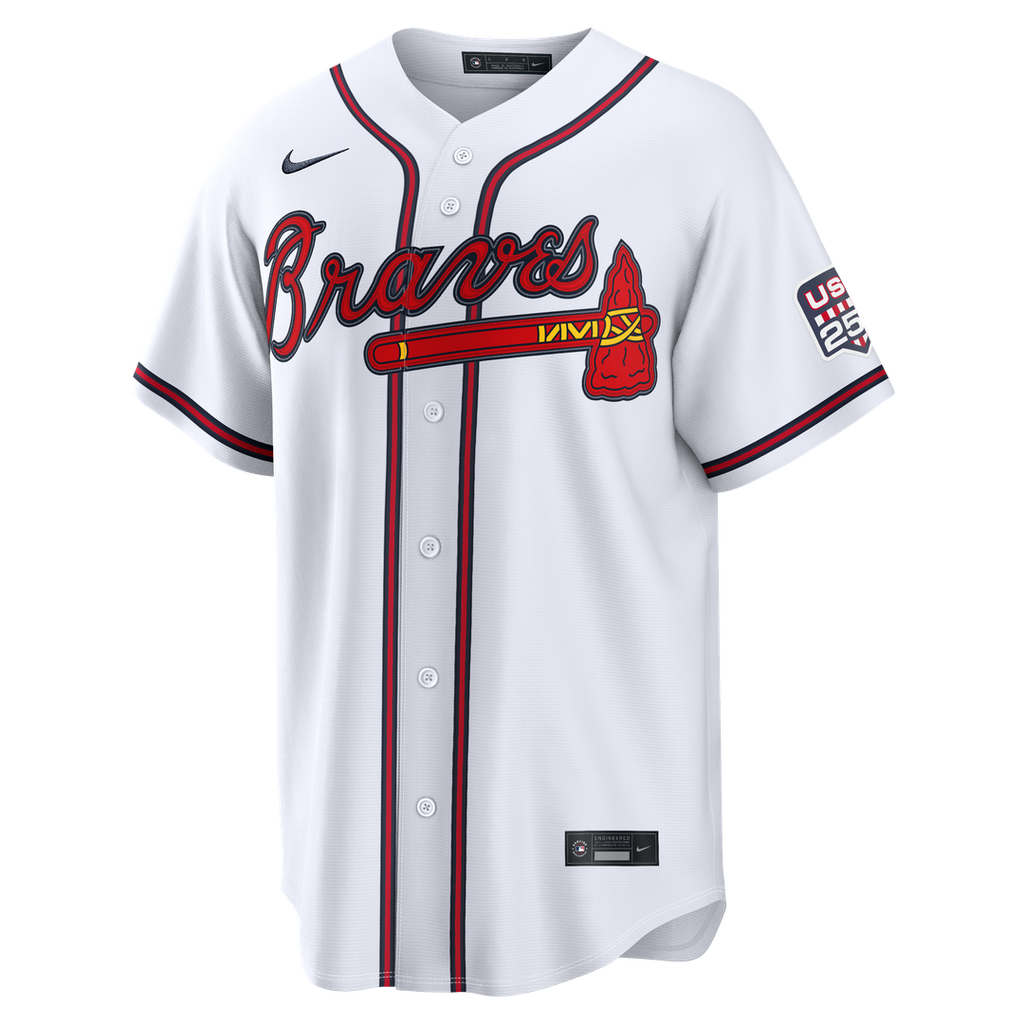 Atlanta Braves Drake Baldwin USA 250 Fourth of July Home Stadium Jersey | White