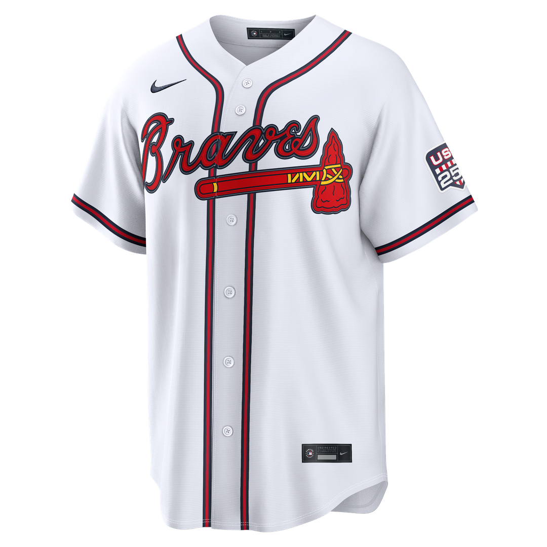 Atlanta Braves Drake Baldwin USA 250 Fourth of July Home Stadium Jersey | White