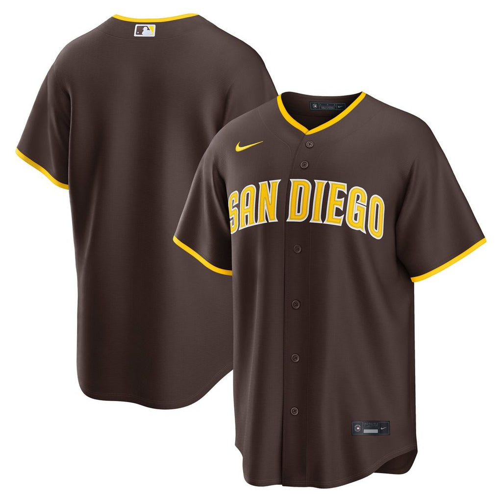 San Diego Padres Road Replica Jersey | Brown