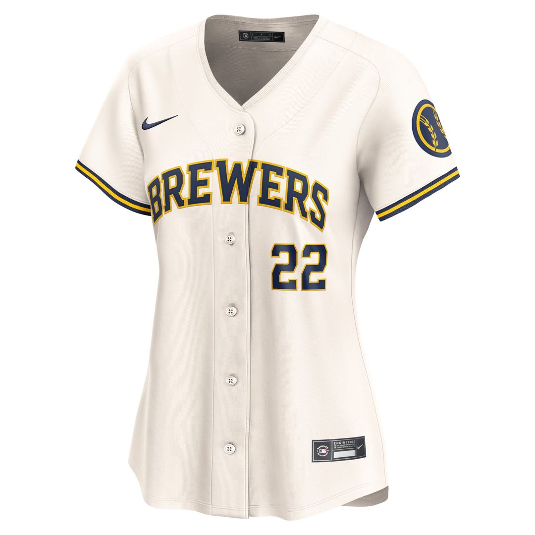 Milwaukee Brewers Christian Yelich Women's Home Limited Jersey | Cream