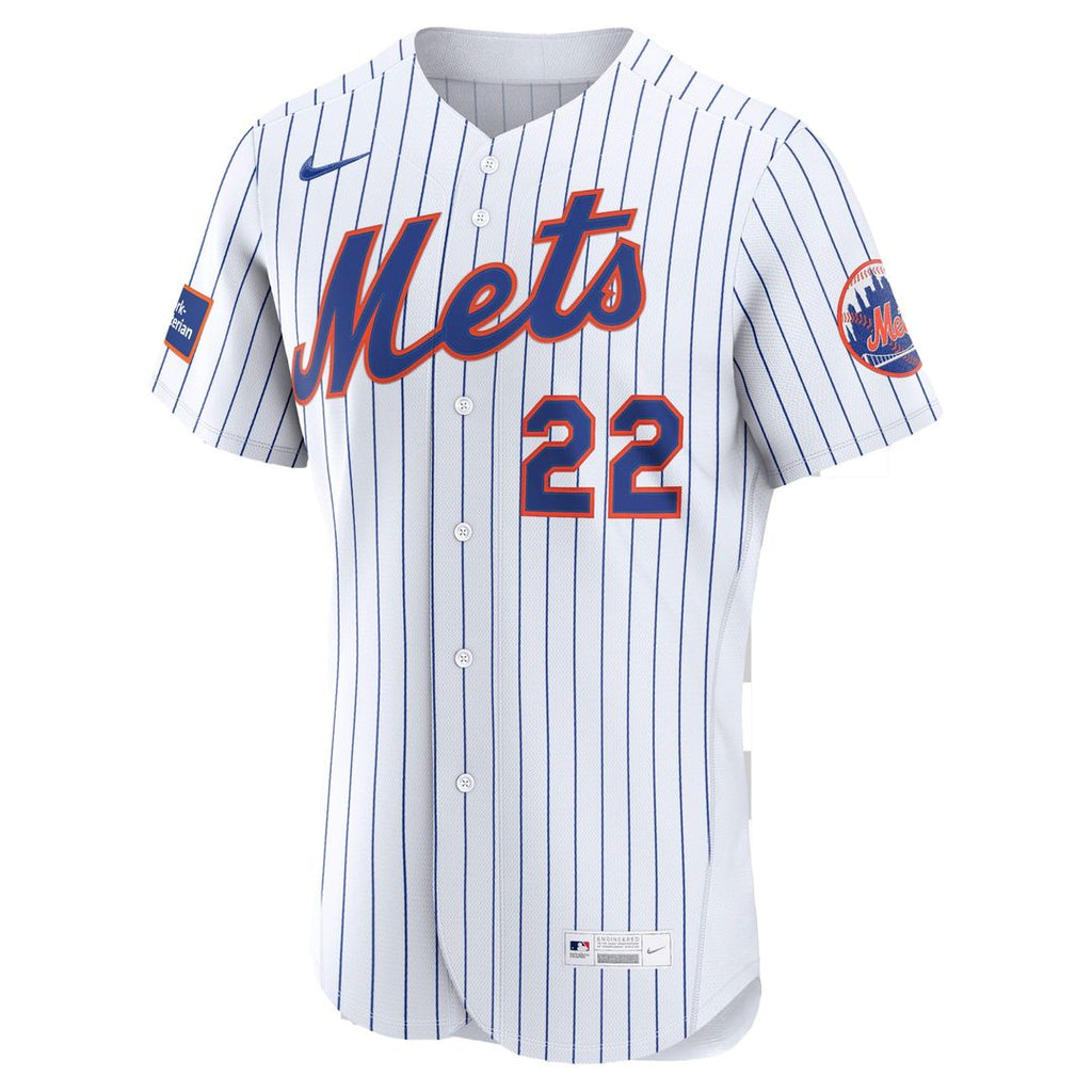 New York Mets Juan Soto Home Authentic Sponsor Patch Jersey | White